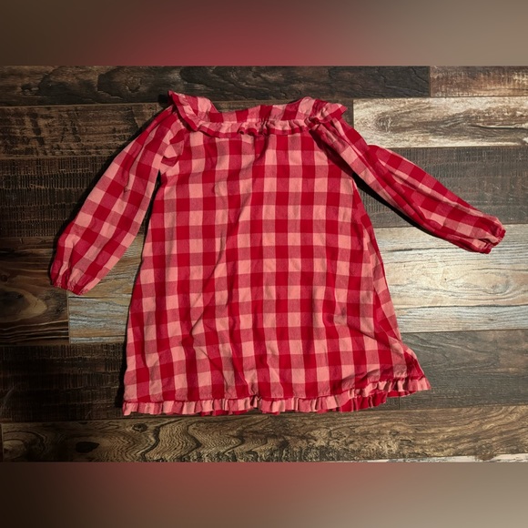 Folklore Las Ninas Red Checkered Dress - Picture 4 of 5